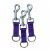 Centre Stage H-Frame Adaptor Loops. Hold Tight or Hang Loose!: Hold Tight Adaptor Loop 3 Pack Purple